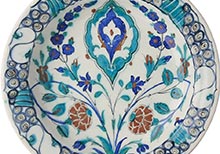 Collection of Iznik Pottery Dishes from Ottoman Turkey