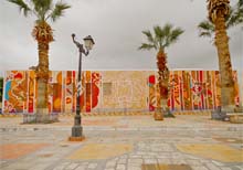 The mural project in Kairouan by graffiti artist eL Seed